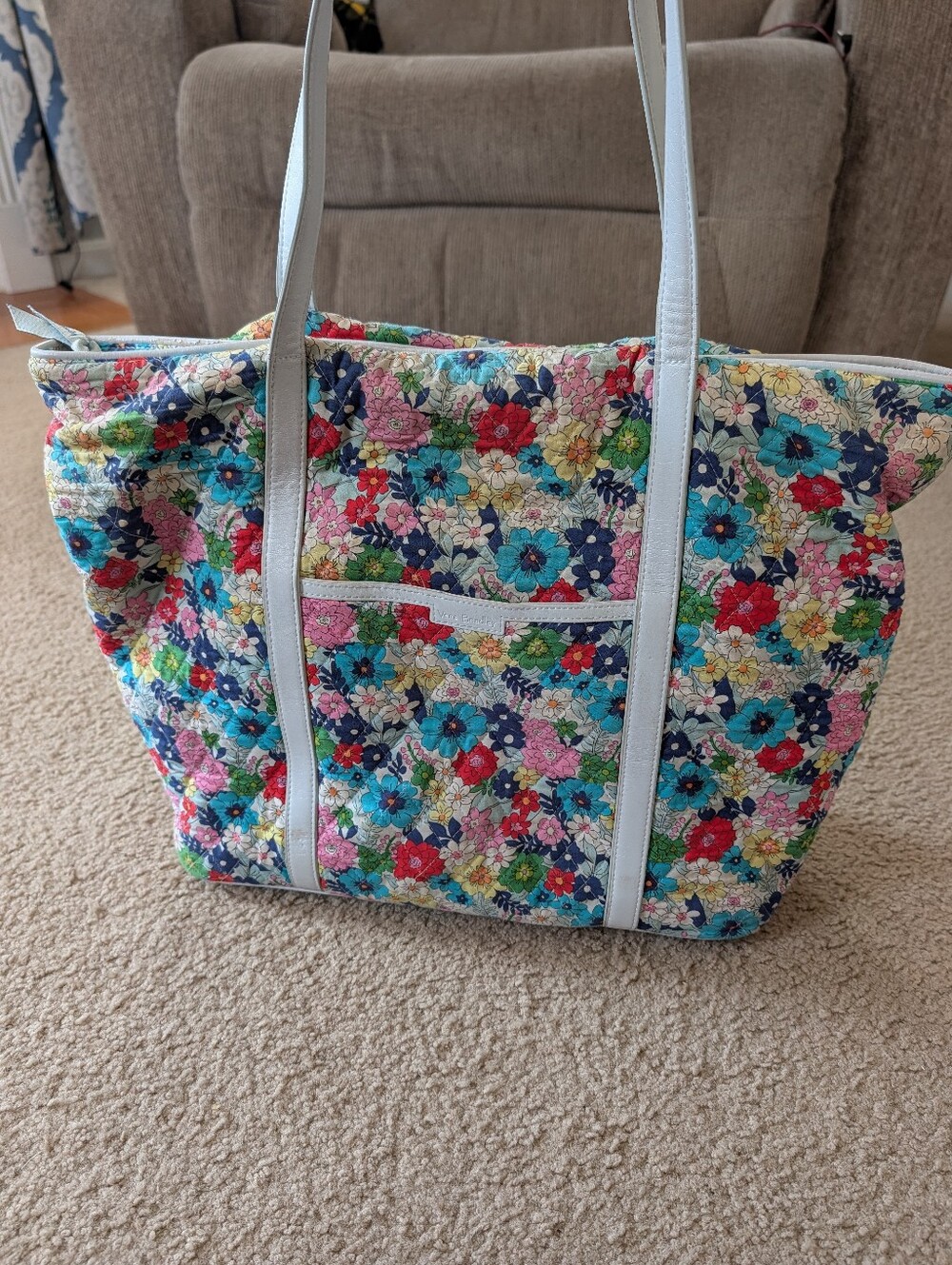 Vera Bradley Quilted Floral Tote Bag in Multicolor